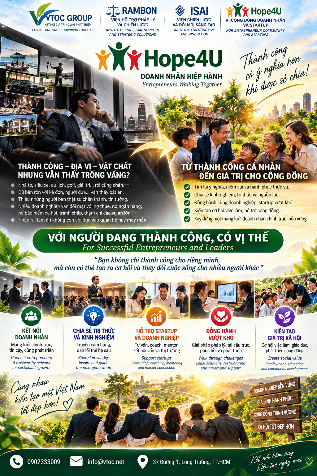 Hope4u. Doanh Nhan Hiep Hanh
